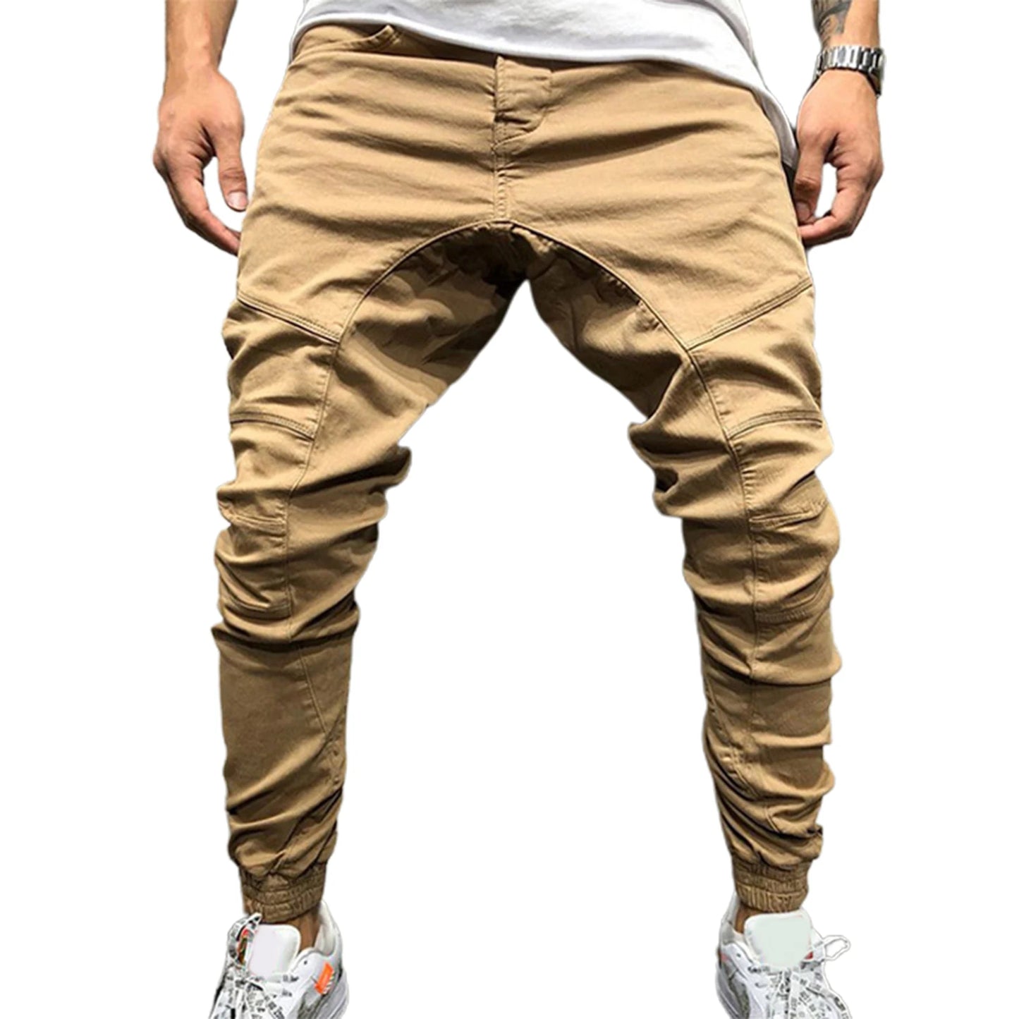 Men's Jogger  Spring Summer Hipster Streetwear New Male Solid Color Casual Cargo Pants  Men Trousers