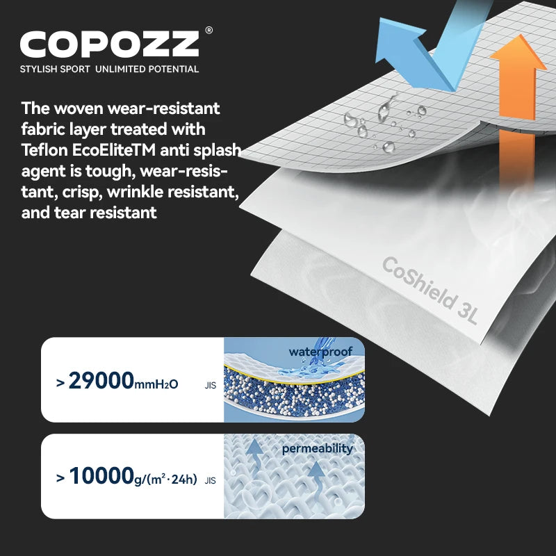 COPOZZ Skiing Coats Winter Warm Women Men Tracksuit Hooded Sports Snowboard Jacket Mountain Female Outwear Windproof Ski Clothes