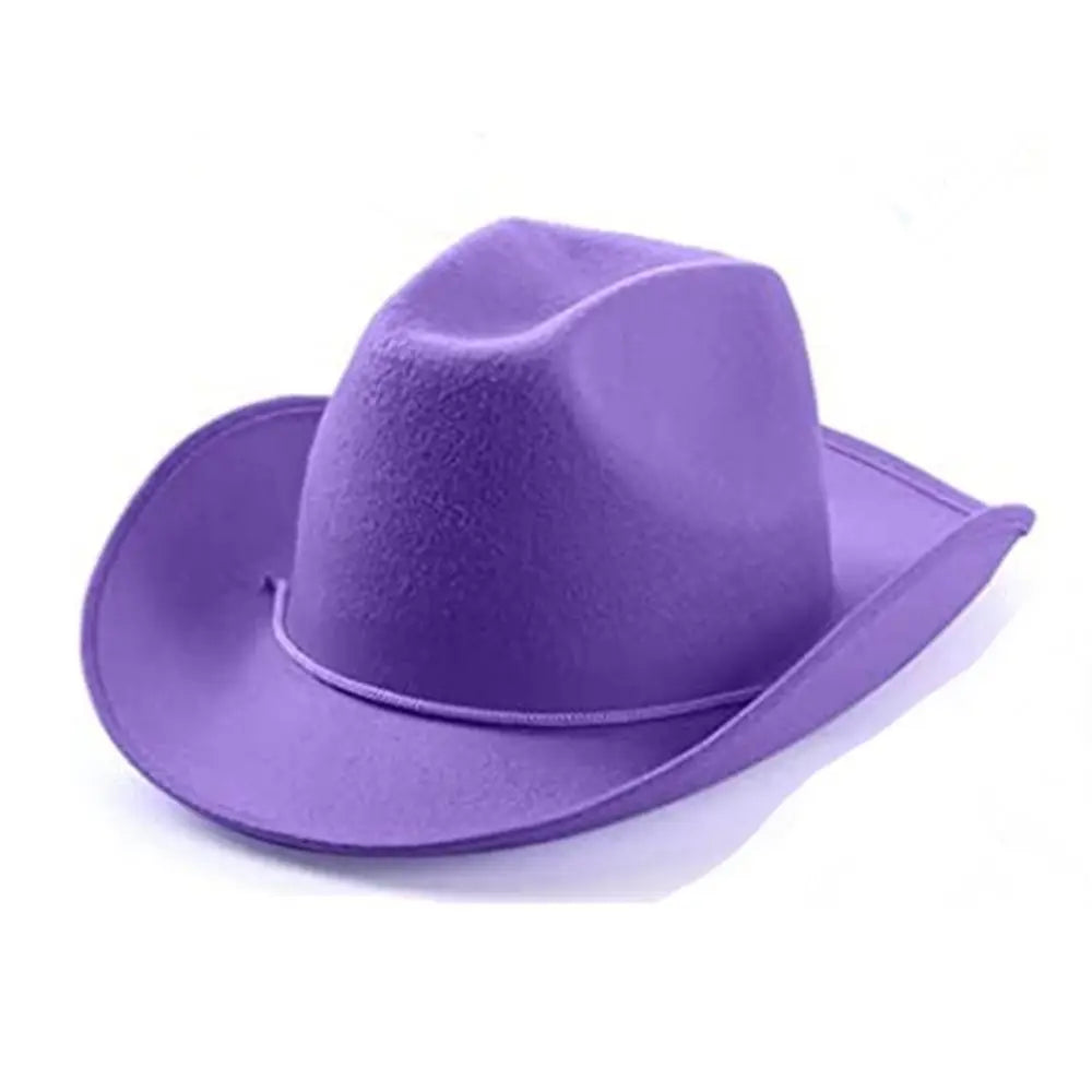 Cowboy Hat Felt Princess Hat Performance Bound Western Cowgirl Hat Bachelorette Birthday Party Costume Accessory