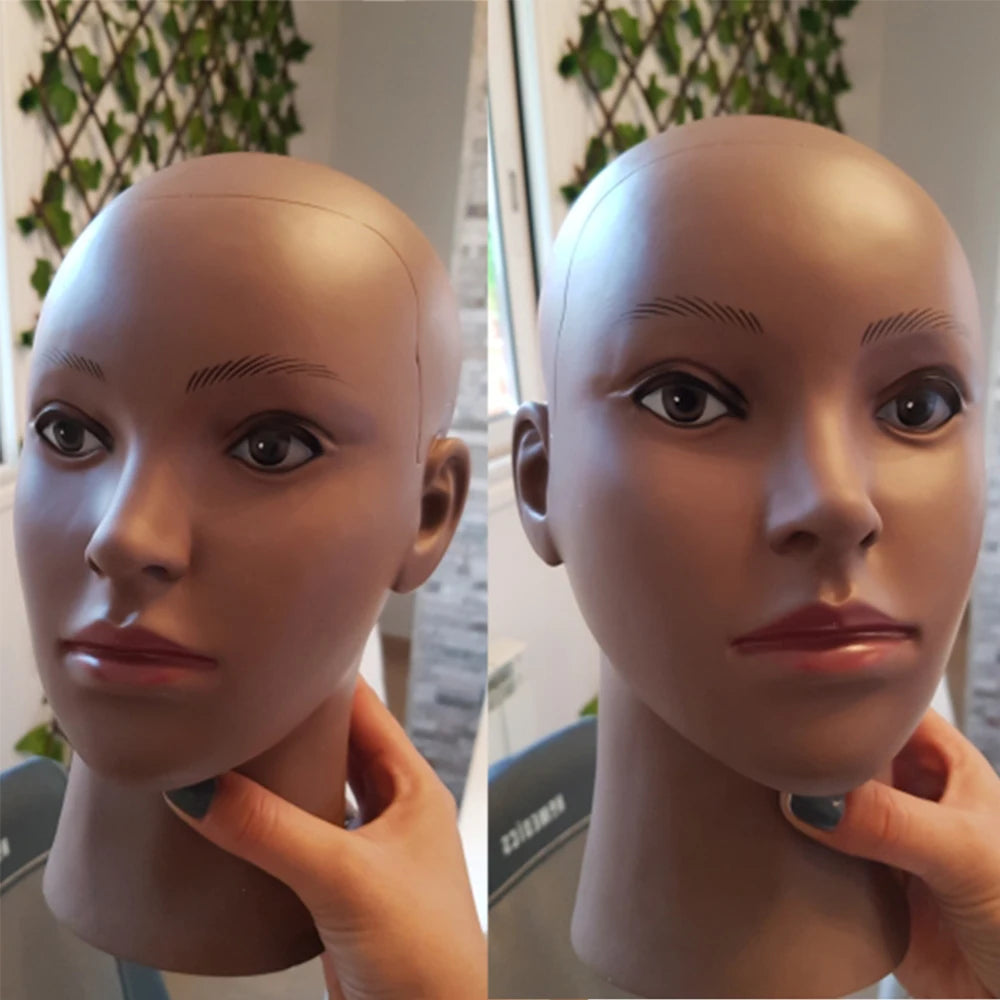New Mannequin Head Wig Stand With Adjustable Wig Tripod Stand Holder  For Wigs Making Display With T Pins /Wig Cap For Free Gift