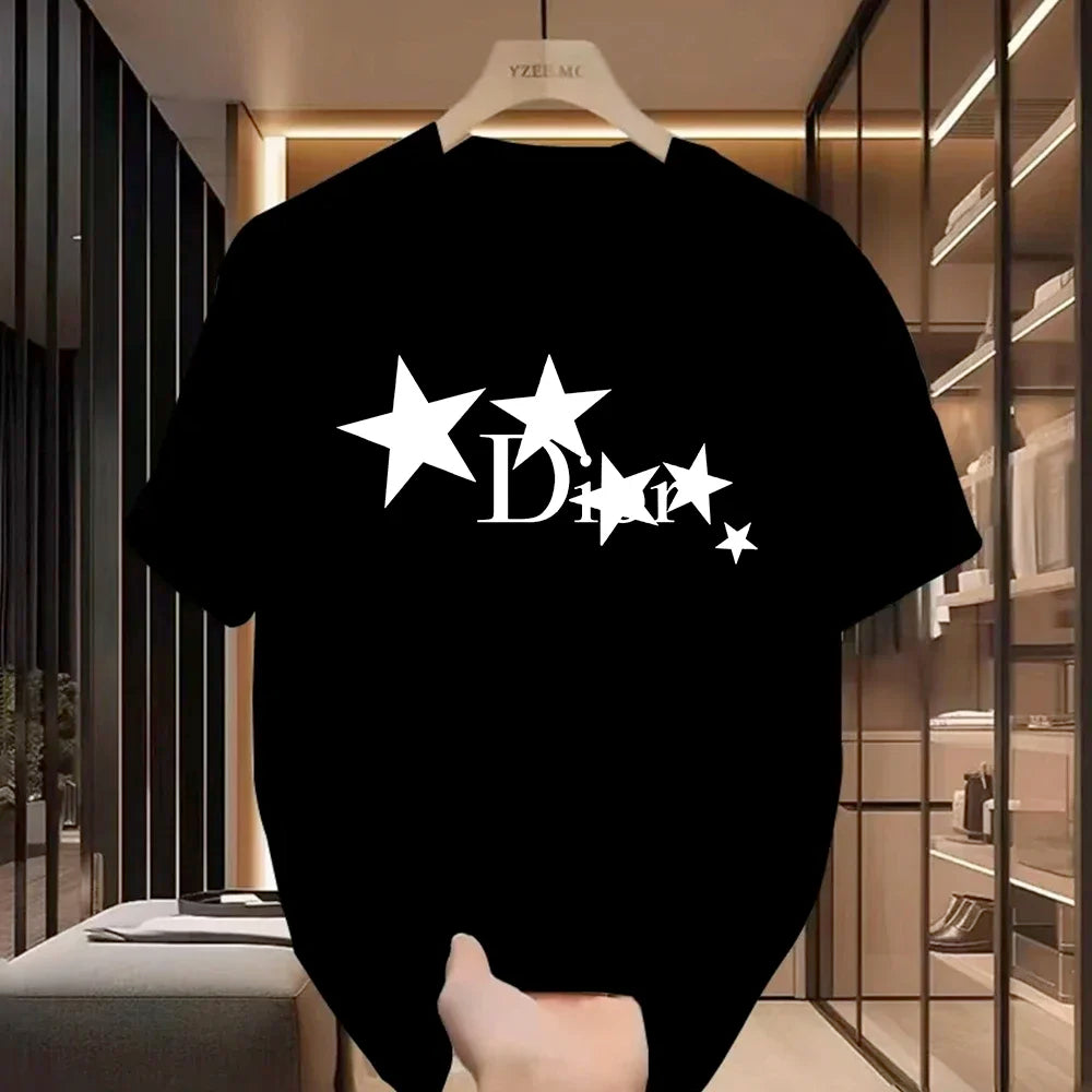 Women Casual T-Shirt Harajuku Y2k Designer Ladies Luxury Tees Female Vintage Trendy Women Pullover T Shirts
