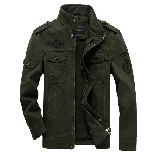 New 2023 Casual Army Military Jacket Men Plus Size M-6XL Jaqueta masculina Air force one Spring & Autumn Cargo Mens Jackets Coat