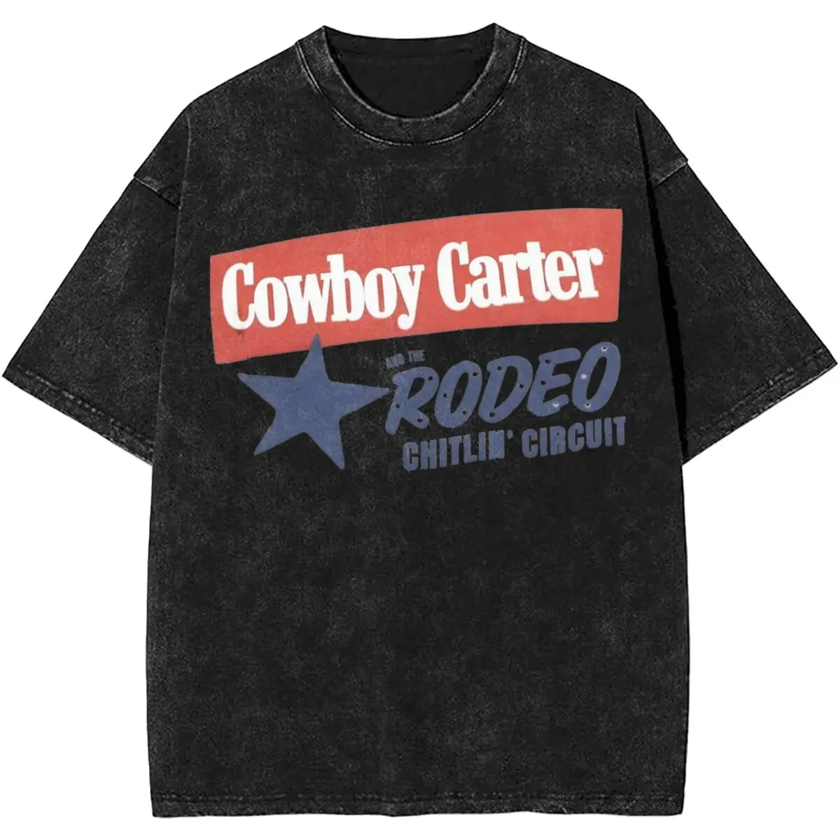 Cowboy Carter Album Beyonce 2024 Tour Outfit Washed T Shirt Men Women Streetwear Hip Hop T-Shirts Summer Tees Tops Cotton