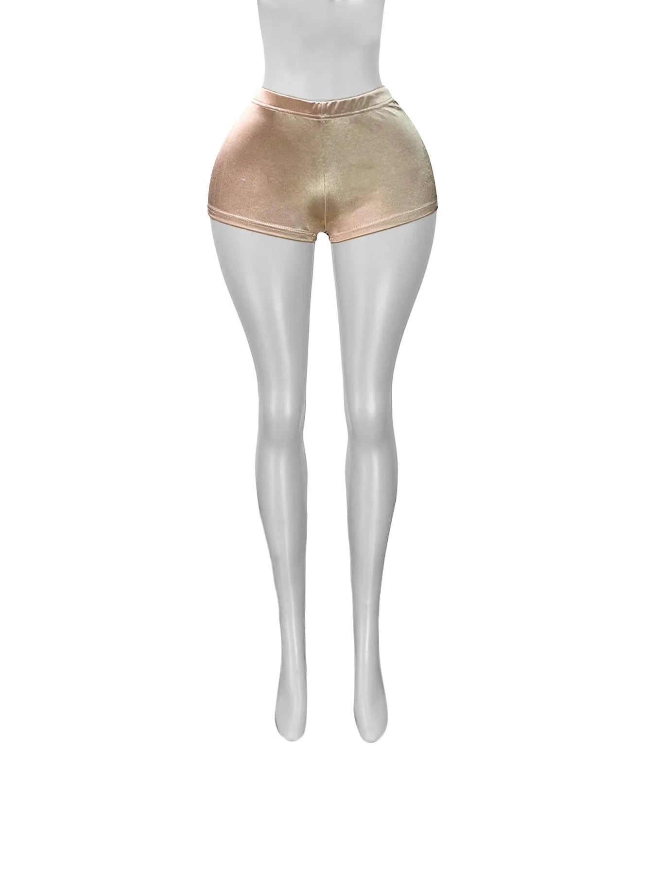 Joskaa 2025 Summer Women's Stretch Satin Hot Pants Sexy High Shine Shorts Holiday Beach Street Party Club Female Bottoms S-XXL