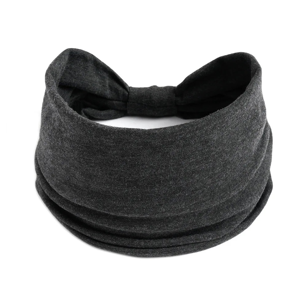 Bohemian European and American Sports Headband Women's Wide Yoga Elastic Running Hair Accessories Headwear